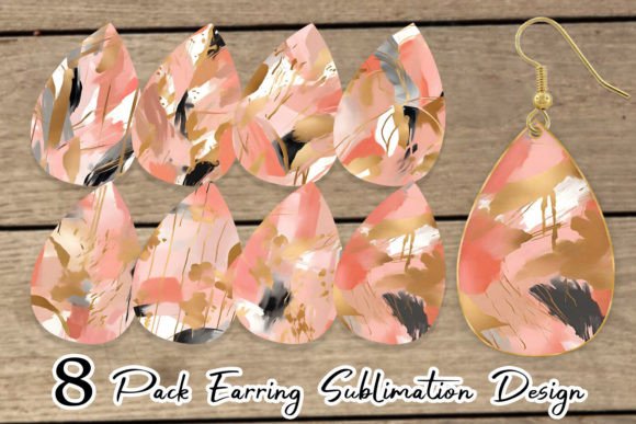 Download Earring Contemporary Art Pink - Contemporary art Collection