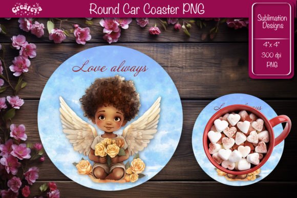 Download Round Coaster Sublimation Valentine - Sublimation valentine Collection