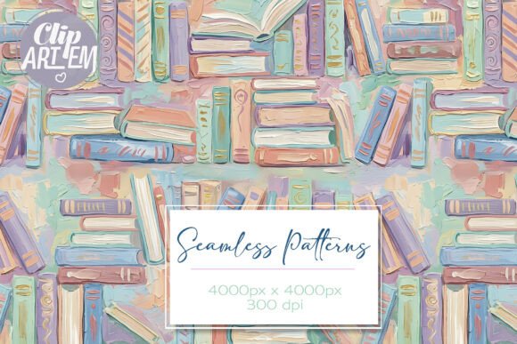 Download Bookworm Seamless Pattern Pastel Colors - Pastel colors Collection