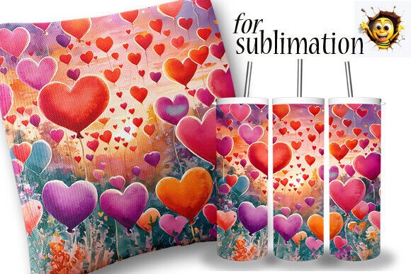 Download Heart Sublimation Valentine's Day Design - Sublimation valentine Collection